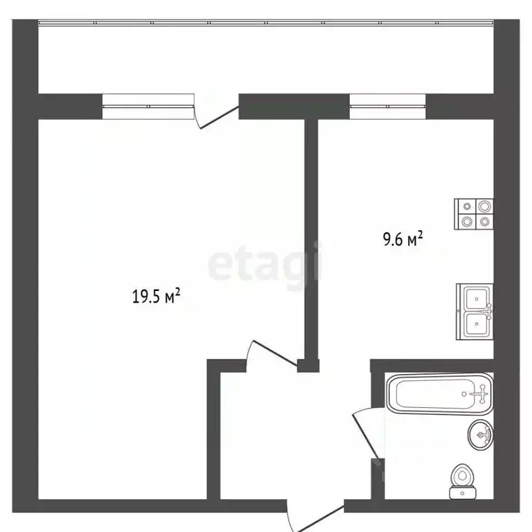 1-к кв. Московская область, Люберцы Октябрьский просп., 373А (35.0 м) - Фото 2