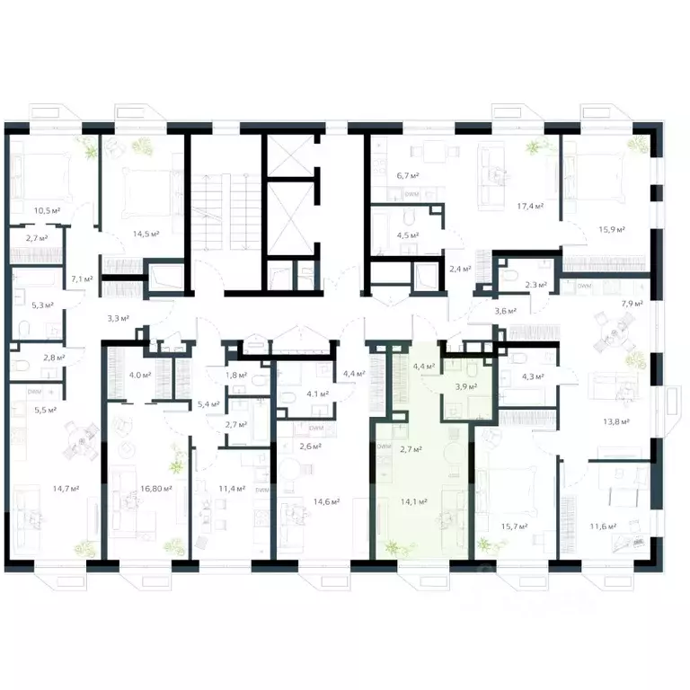 1-к кв. Приморский край, Владивосток Дом на Востоке жилой комплекс, ... - Фото 2