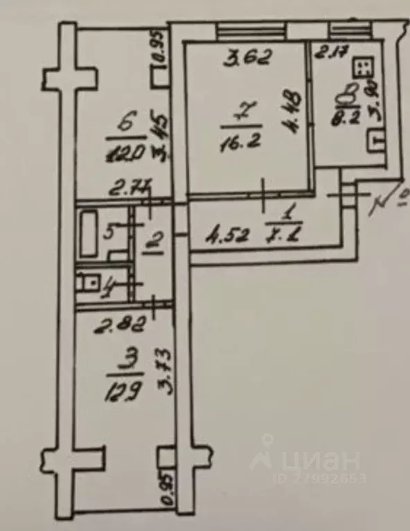3-к кв. Орловская область, Орел Жилинская ул., 2 (67.0 м) - Фото 1