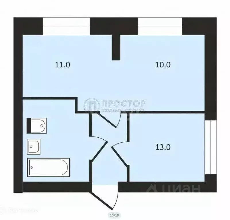 2-к кв. Москва Внуковское поселение, ул. Омская, 9 (40.0 м) - Фото 1