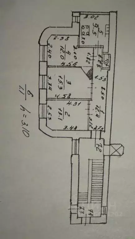 Комната Санкт-Петербург 15-я Васильевского острова линия, 70 (27.3 м) - Фото 1