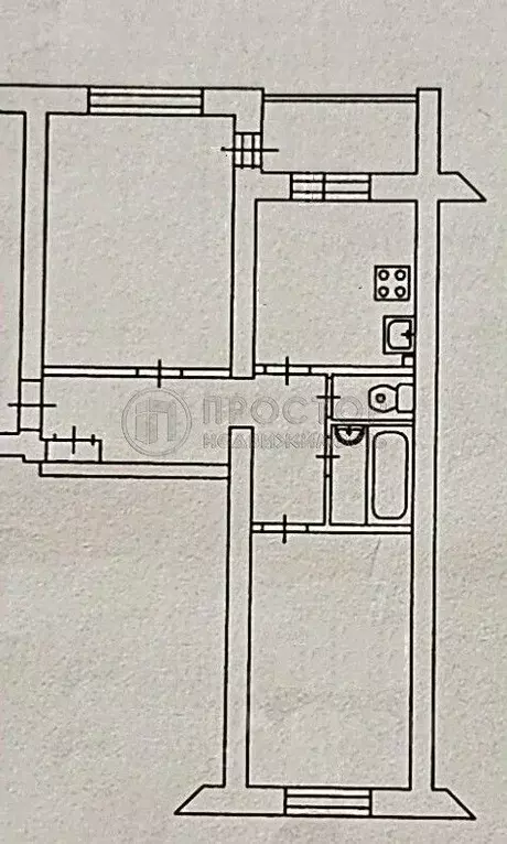 2-к кв. Московская область, Лыткарино 5-й мкр, 1-й кв-л, 3 (49.4 м) - Фото 1