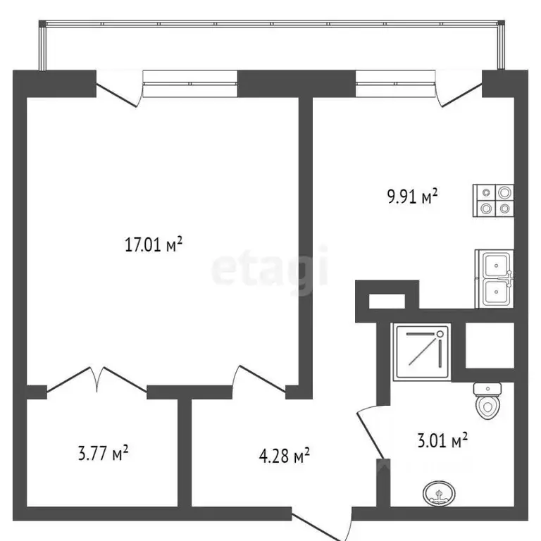 1-к кв. Москва ул. Мневники, 10К1 (40.0 м) - Фото 1