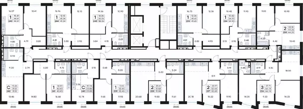 1-к кв. Приморский край, Владивосток Клуб 25 жилой комплекс, 1 (38.26 ... - Фото 2