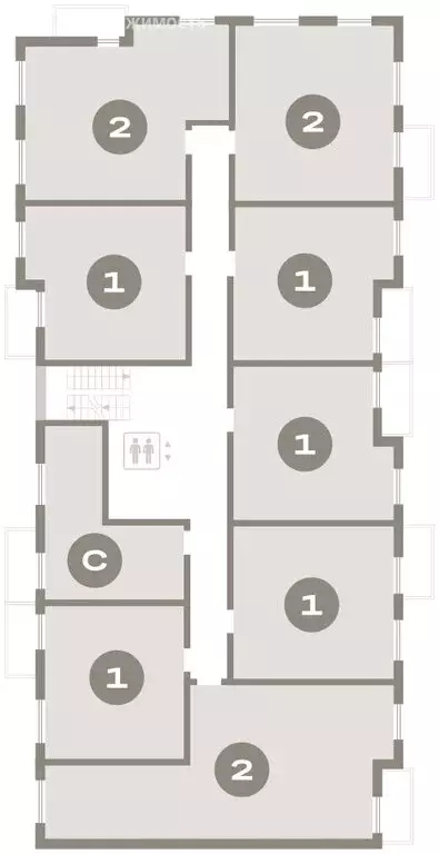 1-комнатная квартира: городской посёлок Новоселье, ЖК Брусника (52.11 ... - Фото 2