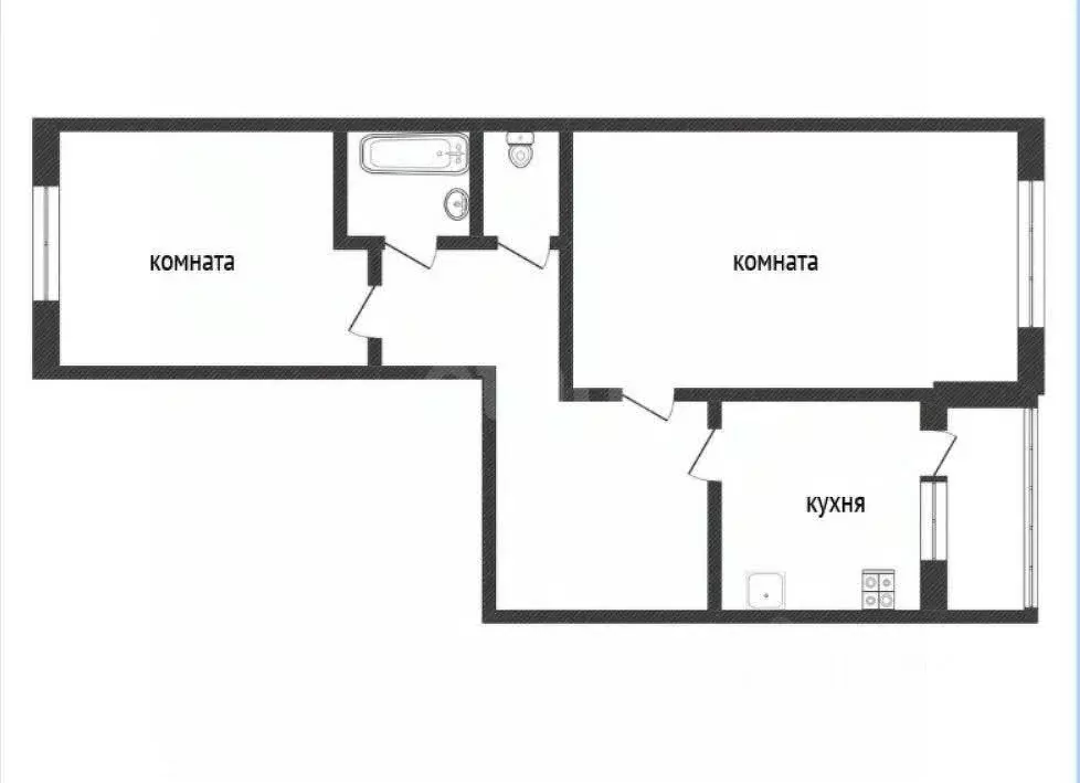 2-к кв. Ленинградская область, Киришский район, Пчевское с/пос, д. ... - Фото 2