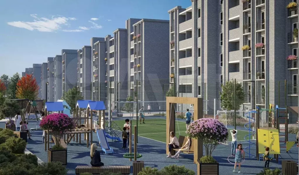 1-к. квартира, 49,7 м, 1/5 эт. - Фото 1