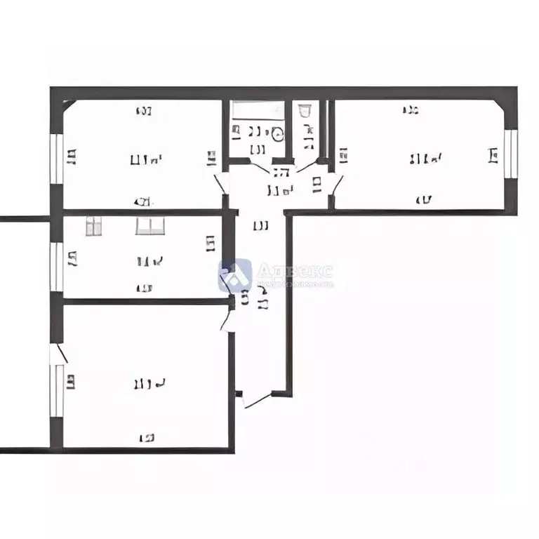 3-к кв. Тюменская область, Тюмень ул. Новоселов, 12к5 (66.4 м) - Фото 2