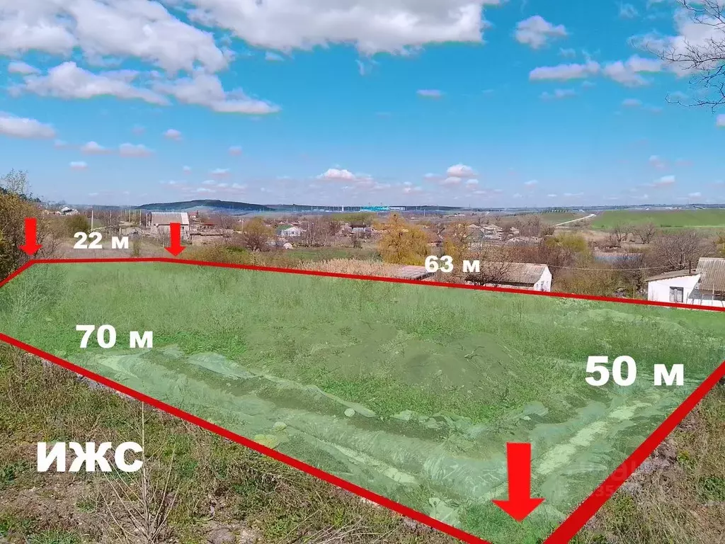 Участок в Крым, Симферопольский район, Трудовское с/пос, с. Денисовка ... - Фото 2