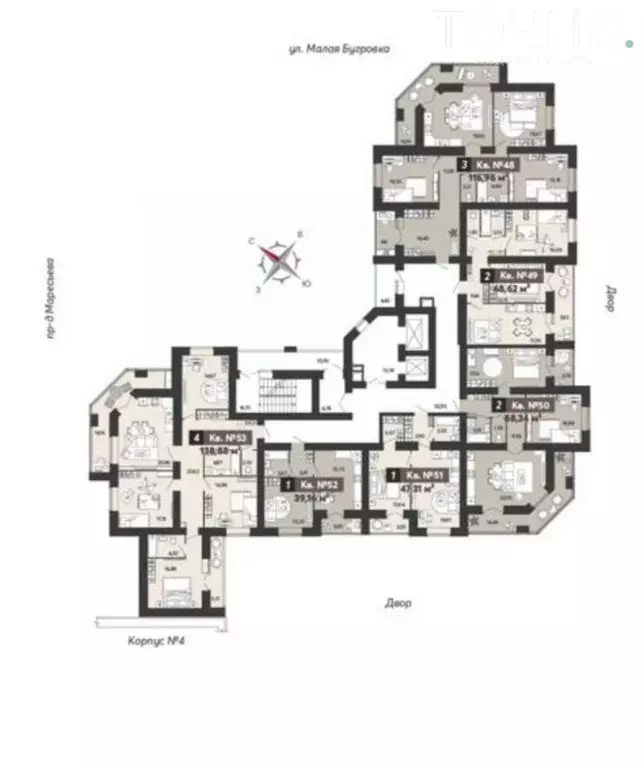 1-к кв. Пензенская область, Пенза ул. 8 Марта, 31к5 (39.16 м) - Фото 1