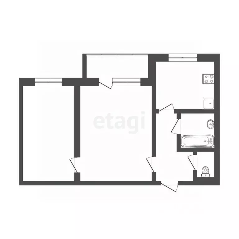 1-к кв. Мордовия, Саранск ул. Полежаева, 120 (38.3 м) - Фото 2