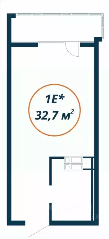 Студия Приморский край, Находка  (32.7 м) - Фото 1