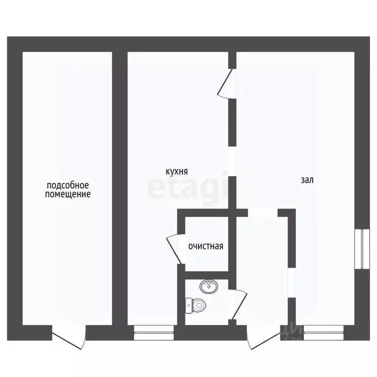 Помещение свободного назначения в Тюменская область, с. Ярково  (82 м) - Фото 1