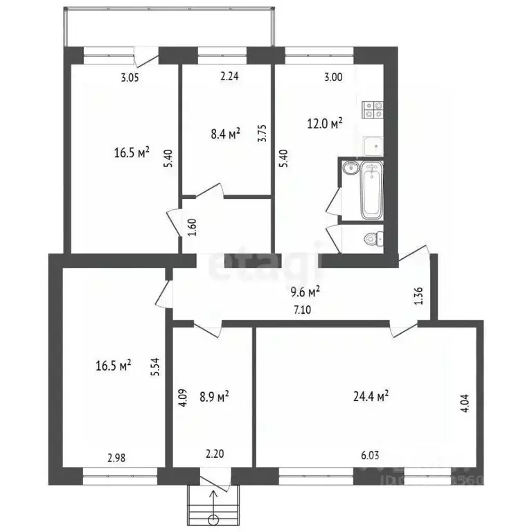 5-к кв. Московская область, Воскресенск городской округ, Фосфоритный ... - Фото 1