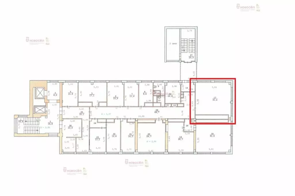 Офис (34.4 м) - Фото 1