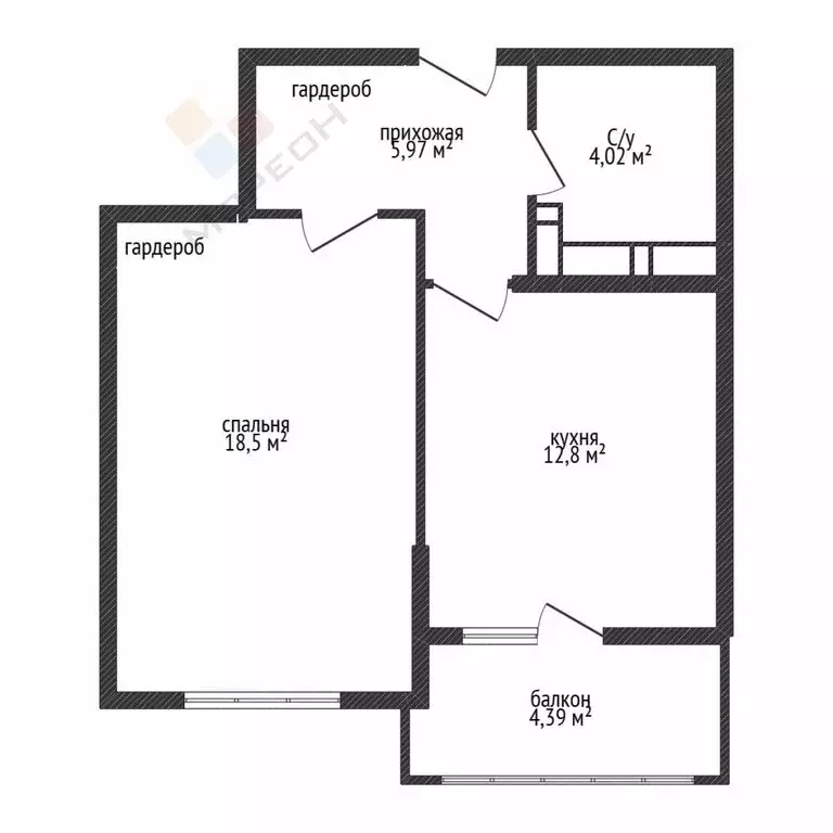 1-комнатная квартира: Краснодар, Стахановская улица, 1/5к3 (40.7 м) - Фото 0