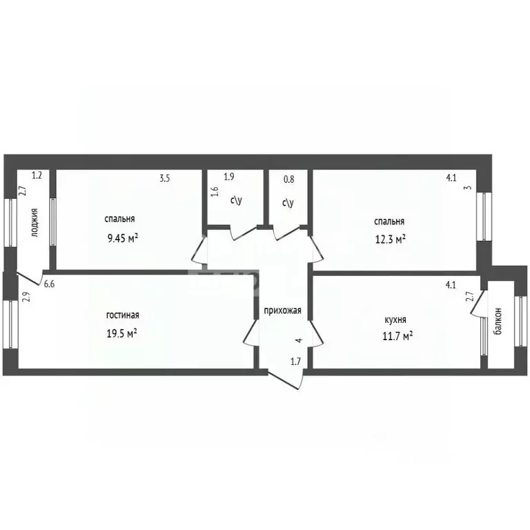 3-к кв. Дагестан, Дербент ул. Саида Габиева, 18 (61.5 м) - Фото 2