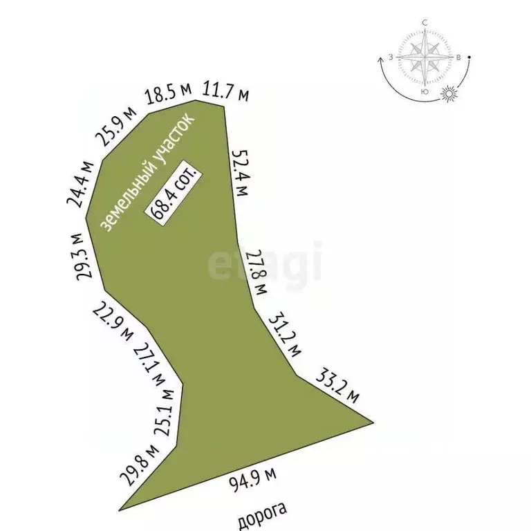 Участок в Костромская область, Красносельский район, Шолоховское ... - Фото 0