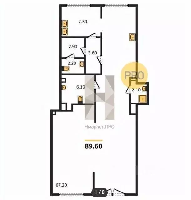 Торговая площадь в Москва Производственная ул., 17 (90 м) - Фото 1