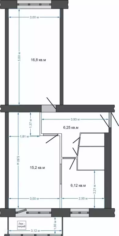 Продаётся 2-к квартира, 47.1 м - Фото 1