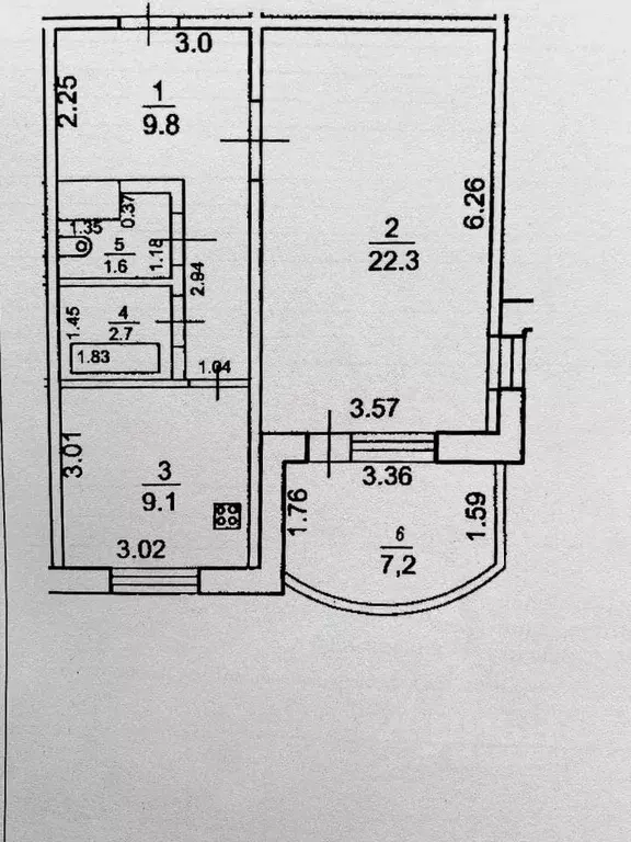 1-к кв. Башкортостан, Уфа Кавказская ул., 6/10 (45.5 м) - Фото 1