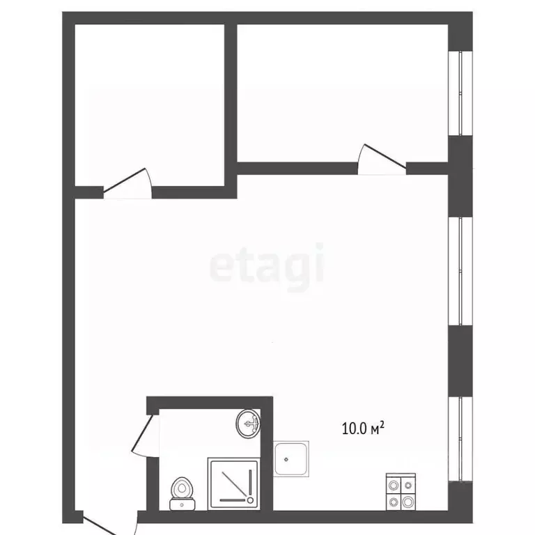 2-к кв. Москва Мосфильмовская ул., 39К1 (42.0 м) - Фото 2