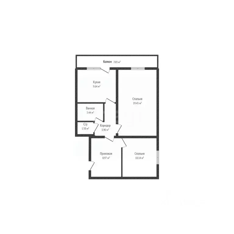 2-к кв. Краснодарский край, Краснодар ул. Героев-Разведчиков, 17 (55.6 ... - Фото 1