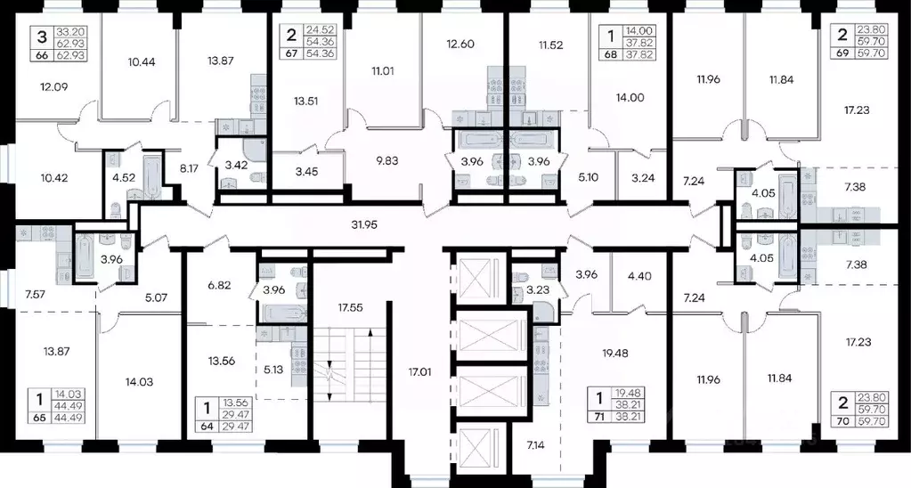 1-к кв. Приморский край, Владивосток ул. Тухачевского, 80 (44.49 м) - Фото 2