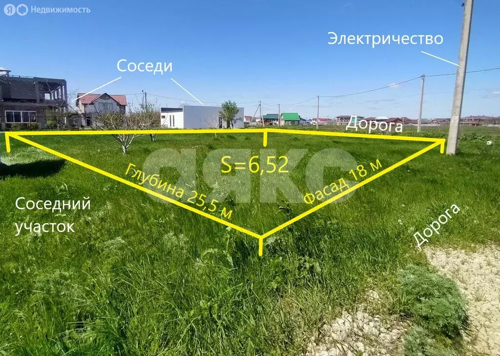 Участок в посёлок Кучугуры, Миндальный переулок, 2 (6.52 м) - Фото 0