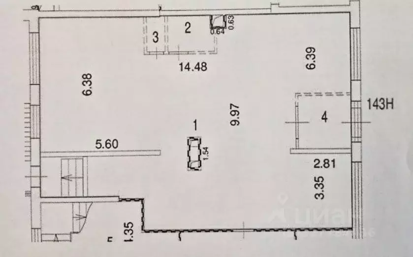 Торговая площадь в Москва Новогиреевская ул., 5Ак2 (133 м) - Фото 1