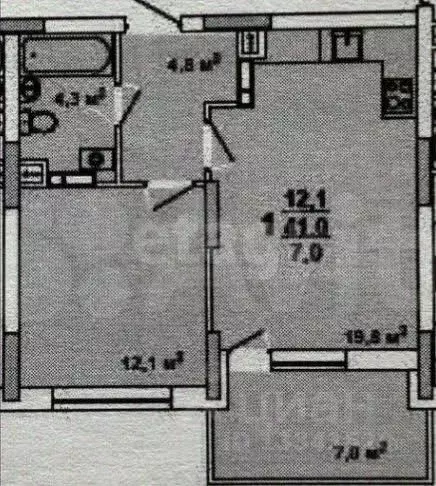 2-к кв. Ульяновская область, Ульяновск ул. Защитников Отечества, 17 ... - Фото 2