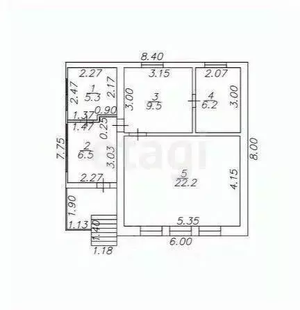 Дом в Краснодарский край, Горячий Ключ ул. Суворова, 15А (53 м) - Фото 2