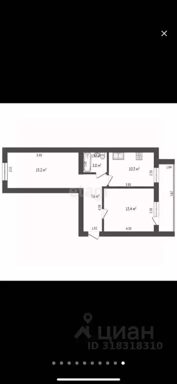 2-к кв. Саха (Якутия), Якутск ул. Маяковского, 108 (51.4 м) - Фото 0