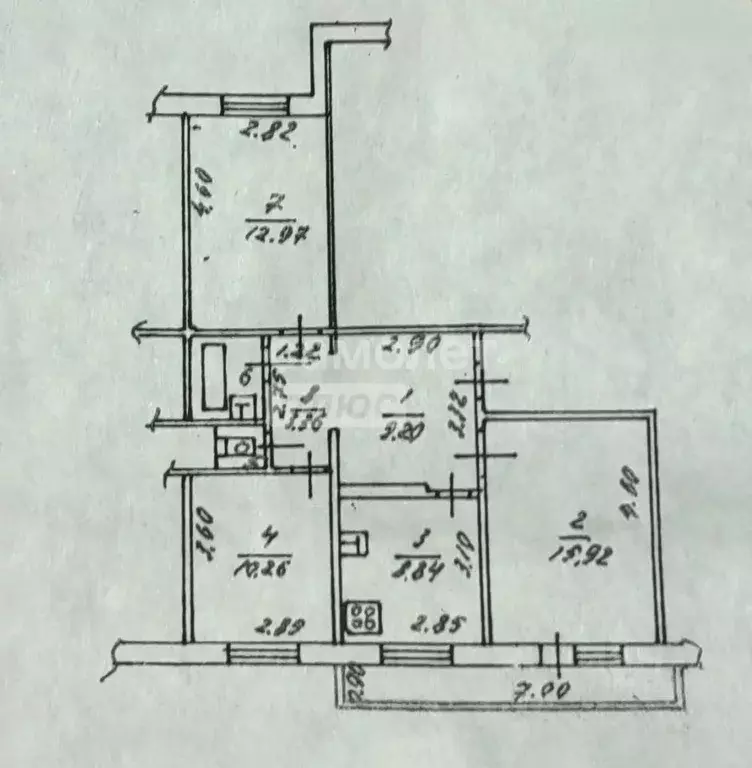 3-к кв. Липецкая область, Липецк ул. С.Ф. Балмочных, 50 (67.0 м) - Фото 2