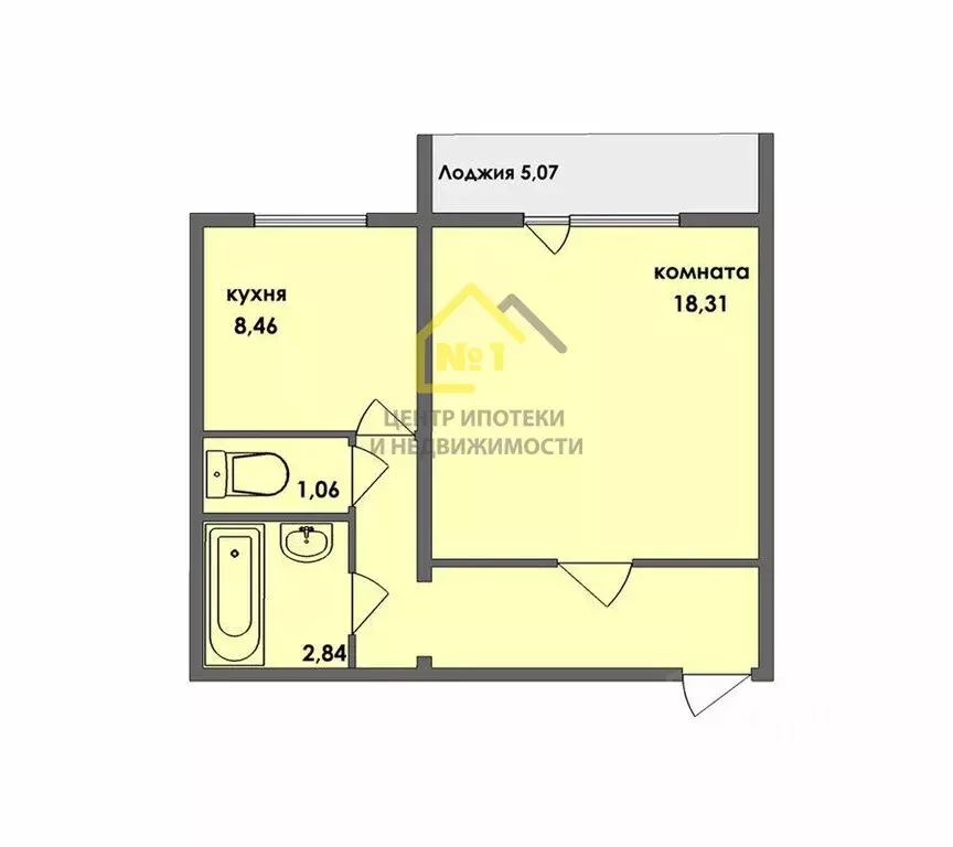 1-комнатная квартира: Челябинск, улица Коммунаров, 94 (40.3 м) - Фото 1