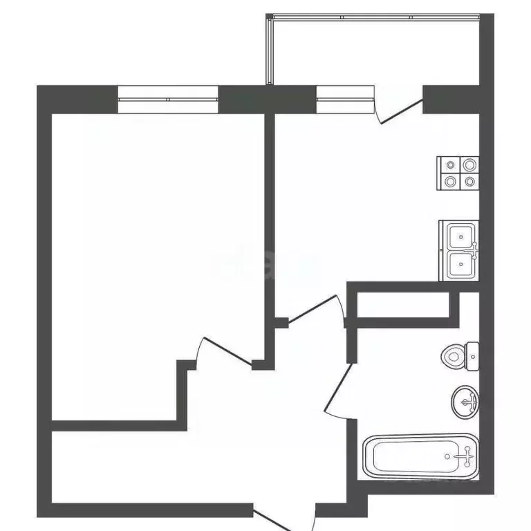 Студия Ульяновская область, Ульяновск ул. Ульяны Громовой, 8Б (29.5 м) - Фото 1