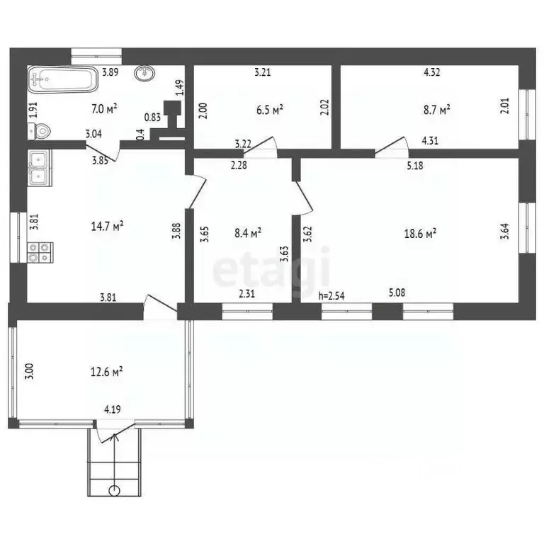 Дом в Тамбовская область, Мордово рп ул. 50 лет Октября, 15 (64 м) - Фото 2