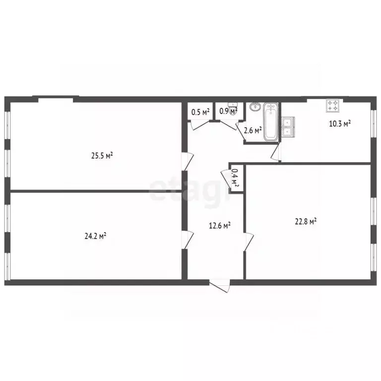Комната Санкт-Петербург Съезжинская ул., 13 (25.5 м) - Фото 2