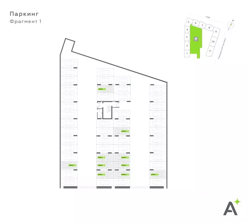 Гараж в Санкт-Петербург пос. Шушары, Олл Ин 3.0 жилой комплекс (13 м) - Фото 1