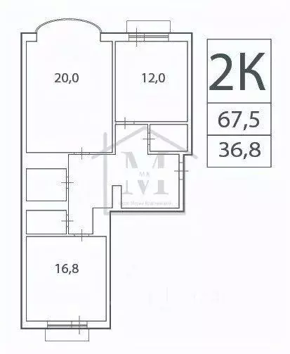 2-к кв. Москва Новокуркинское ш., 33 (65.5 м) - Фото 2