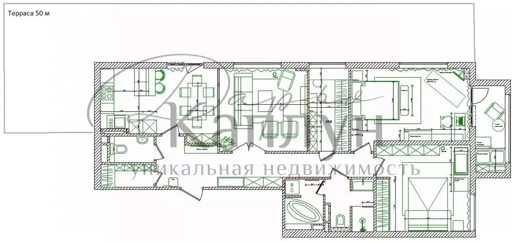 3-к кв. Нижегородская область, Нижний Новгород пл. Свободы, 7 (93.5 м) - Фото 2