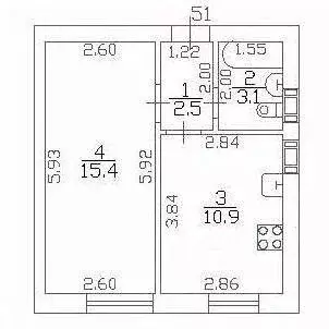 1-к кв. Санкт-Петербург пос. Шушары, Московское ш., 256к5 (31.9 м) - Фото 1