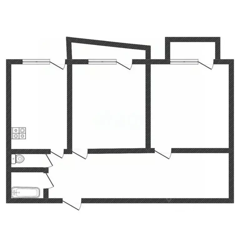 2-к кв. Алтайский край, Бийск ул. Машиностроителей, 21 (50.0 м) - Фото 2