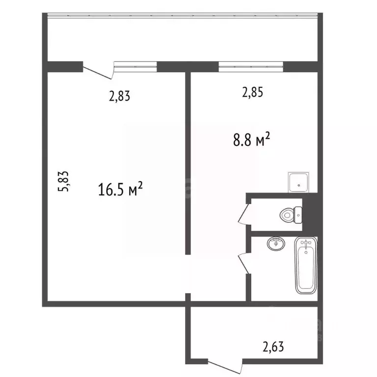 1-к кв. Красноярский край, Красноярск просп. 60 лет Образования СССР, ... - Фото 2