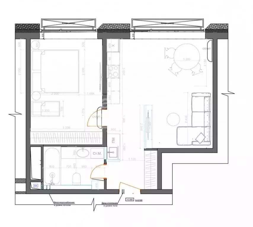2-к кв. Москва Ботаническая ул., 29Ак3 (52.2 м) - Фото 2