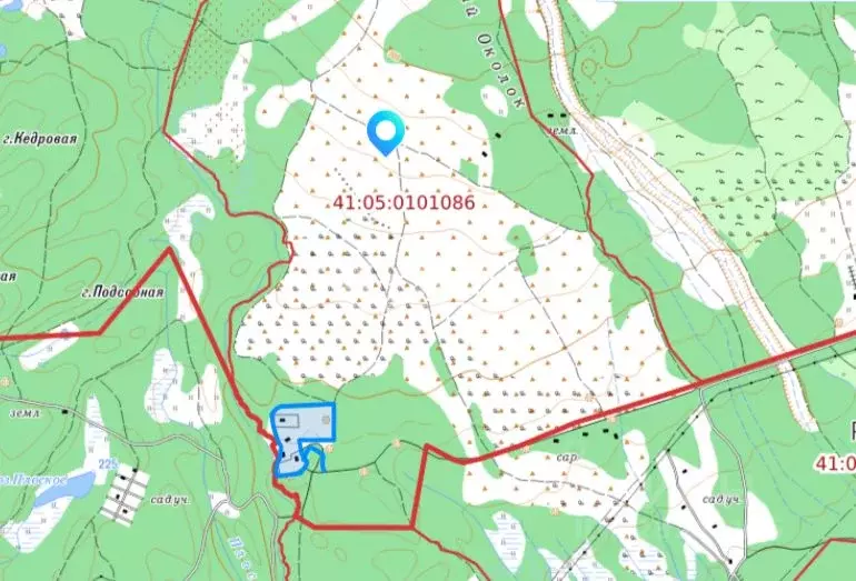 Участок в Камчатский край, Елизовский муниципальный округ, Якорь-2 СНТ ... - Фото 1