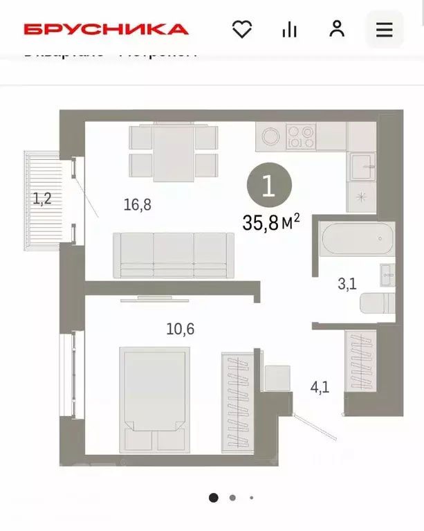 1-к кв. Москва Тагильская ул., 6/1 (35.8 м) - Фото 1