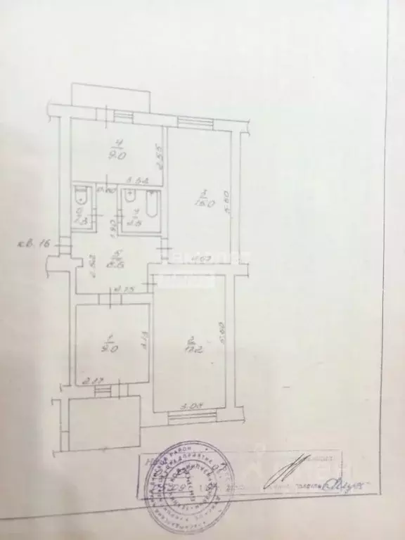 3-к кв. Краснодарский край, Динская ст-ца ул. Красная, 24 (65.0 м) - Фото 1