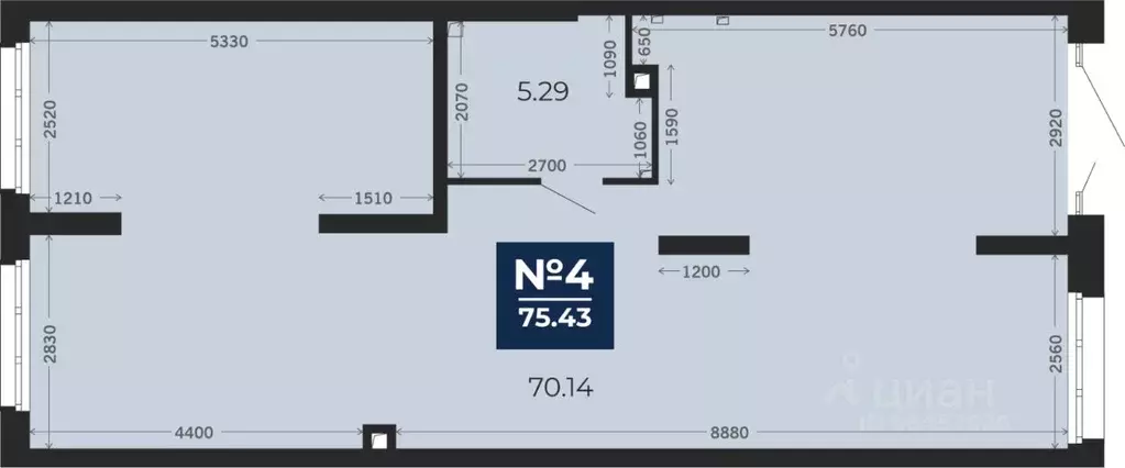 Помещение свободного назначения в Тюменская область, Тюмень Камчатская ... - Фото 1