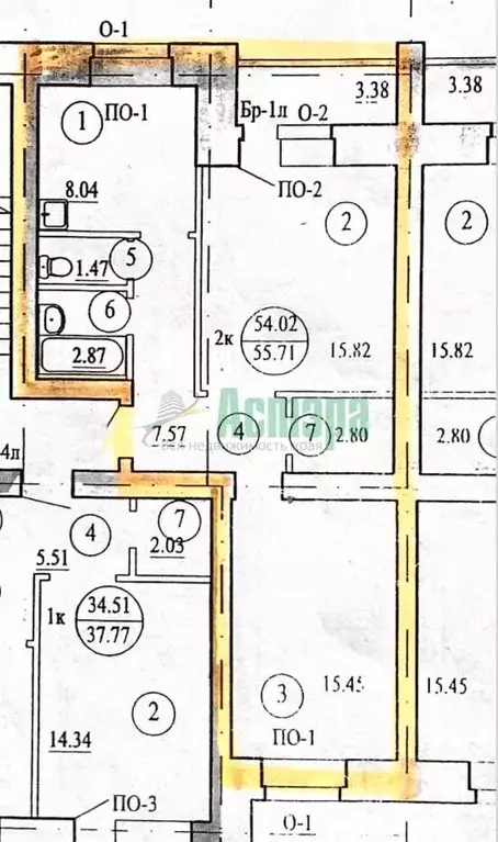2-к кв. Забайкальский край, Чита Угданская ул., 1А (54.6 м) - Фото 2